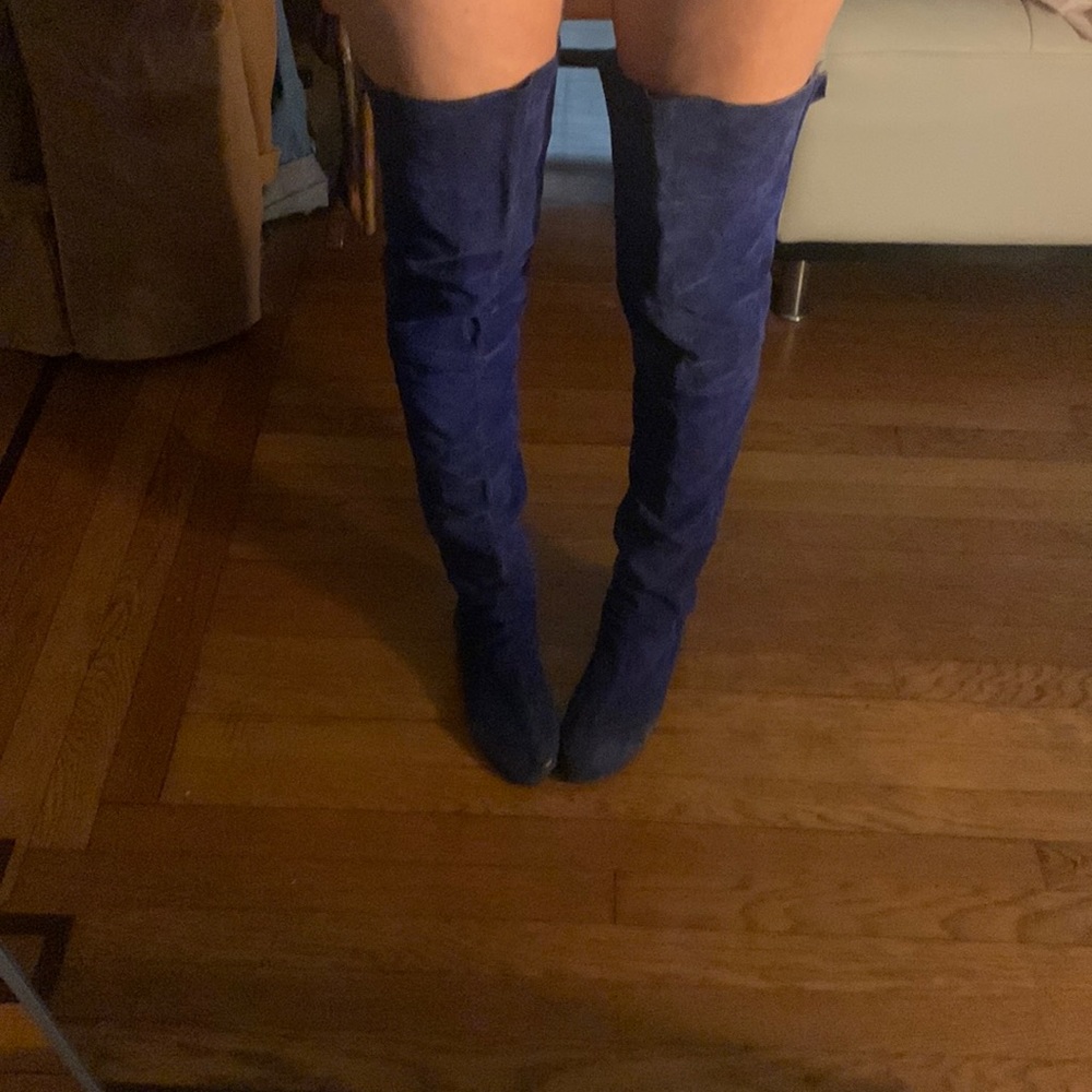 🫧🫶🏽80’s thigh high purple suede boots🫶🏽🫧